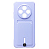 Чехол-накладка - SC304 с картхолдером для "Tecno Spark 30 4G" (light violet) (237639)