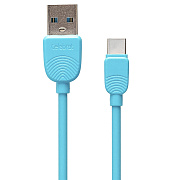 Кабель USB - Type-C Celebrat SKY-2T  100см 2,4A  (blue)