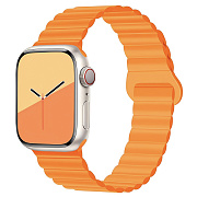 Ремешок - ApW32 Apple Watch 38/40/41 mm силикон на магните (orange)