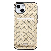 Чехол-накладка - SM022 SafeMag c картхолдером  для "Apple iPhone 13" (white)