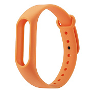 Ремешок - WB13 Xiaomi Mi Band 2 силикон на кнопке (регулируемый) (orange)