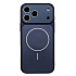 Чехол-накладка - SM090 AG-Glass для "Apple iPhone 17 Pro Max" (dark blue)