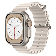 Ремешок - ApW26 Ocean Band Apple Watch 42/44/45/49 mm силикон (ivory white)