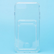 Чехол-накладка - SC276 с картхолдером для "Apple iPhone 7 Plus/iPhone 8 Plus" (transparent)