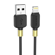 Кабель USB - Apple lightning Borofone BX59 Defender  100см 2,4A  (black)