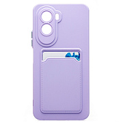 Чехол-накладка - SC337 с картхолдером для "Xiaomi Poco M7 Plus" (light violet) (241673)