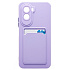 Чехол-накладка - SC337 с картхолдером для "Xiaomi Poco M7 Plus" (light violet) (241673)