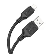 Кабель USB - micro USB Hoco X90 Cool 12W 100см 2,4A  (black)