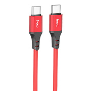 Кабель Type-C - Type-C Hoco X86 Spear PD 60W 100см 3A  (red)