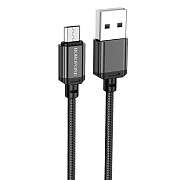 Кабель USB - micro USB Borofone BX87 12W 100см 2,4A  (black)