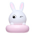 Светодиодный светильник - заяц (white/pink)