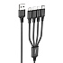 Кабель USB - Multi connector Hoco X76 4in1 10W 100см 2A  (black)