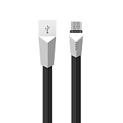 Кабель USB - micro USB Hoco X4 Zinc alloy rhombic  120см 2,4A  (black)