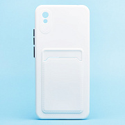 Чехол-накладка - SC315 с картхолдером для "Xiaomi Redmi 9A/Redmi 9i" (white)