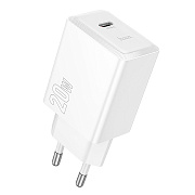 Адаптер Сетевой Hoco N68 Nuevo PD Type-C 20W (white)