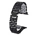 Ремешок - ApW Apple Watch 42/44/45/49 mm металл раскладывающаяся застежка (001) (black)