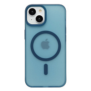 Чехол-накладка - SM042 SafeMag для "Apple iPhone 14" (dark blue) (243378)