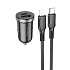 Адаптер Автомобильный с кабелем Borofone BZ22 Scenery PD30W+QC3.0 USB/Type-C/5V/3A (Type-C/Lightning) (black)