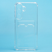 Чехол-накладка - SC276 с картхолдером для "Samsung Galaxy S25 FE" (transparent) (242287)
