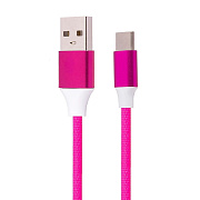 Кабель USB - Type-C Kurato RORI-T220  100см 2,5A  (rainbow/white)