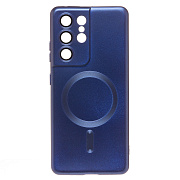 Чехол-накладка - SM020 Matte SafeMag для "Samsung SM-G998 Galaxy S21 Ultra" (dark blue)