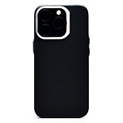 Чехол-накладка - SM028 SafeMag Carbon для "Apple iPhone 16 Pro" (black) (236556)