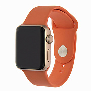Ремешок - ApW Sport Band Apple Watch 42/44/45/49 mm силикон на кнопке (L) (orange)