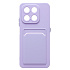 Чехол-накладка - SC337 с картхолдером для "Honor X7d 5G" (light violet) (241711)