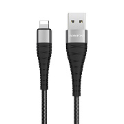 Кабель USB - Apple lightning Borofone BX32 Munificent 12W 100см 2,4A  (black)