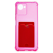 Чехол-накладка - SC276 с картхолдером для "OPPO realme C30" (pink)