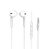 Проводные наушники с микрофоном вкладыши Hoco M55 Memory sound Jack 3,5  (white)