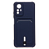 Чехол-накладка - SC304 с картхолдером для "Xiaomi Redmi Note 12S" (dark blue)