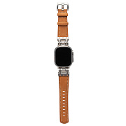Ремешок - ApW40 экокожа Apple Watch 42/44/45/49 mm (brown)