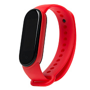 Ремешок - WB13 Xiaomi Mi Band 5/Mi Band 6 силикон на кнопке (регулируемый) (red)