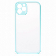 Чехол-накладка - PC041 для "Apple iPhone 12 Pro Max" (light blue/white)