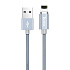 Кабель USB - Apple lightning Hoco U40A магнитный 10W 100см 2A  (metal grey)