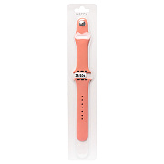 Ремешок - ApW Sport Band Apple Watch 38/40/41 mm силикон на кнопке (L) (papaya)