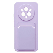 Чехол-накладка - SC337 с картхолдером для "Realme 14 Pro+" (light violet) (240832)