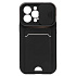 Чехол-накладка - PC066 с картхолдером (360) для "Apple iPhone 13 Pro" (black/black) (207004)