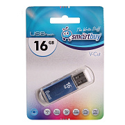 Флэш накопитель USB 16 Гб Smart Buy V-Cut (blue)