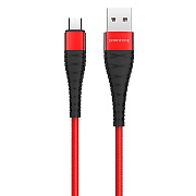 Кабель USB - micro USB Borofone BX32 Munificent 12W 100см 2,4A  (red)