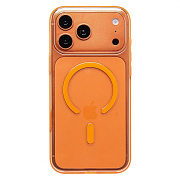 Чехол-накладка - SM041 SafeMag для "Apple iPhone 17 Pro Max/18 Pro Max" (transparent/orange)