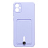 Чехол-накладка - SC304 с картхолдером для "Samsung SM-A055 Galaxy A05" (light violet)