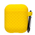 Чехол - SCD04 для кейса "Apple AirPods/AirPods 2" (yellow)