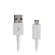 Кабель USB - micro USB - ECB-DU4AWE* 7,5W 100см 1,5A  (white)