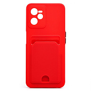 Чехол-накладка - SC315 с картхолдером для "OPPO realme C35" (red) 