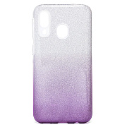 Чехол-накладка - SC097 Gradient для "Samsung SM-A405 Galaxy A40" (purple/silver)