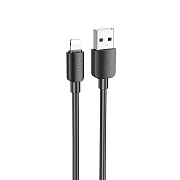 Кабель USB - Apple lightning Hoco X96 12W 100см 2,4A  (black)