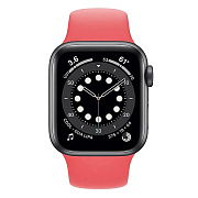 Ремешок - ApW Sport N Apple Watch 42/44/45/49 mm силикон на кнопке (L) (clementine)