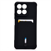 Чехол-накладка - SC304 с картхолдером для "Honor X7c" (black) (238283)